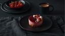 Vegan Rasberry mousse cramble