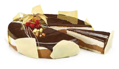 Tarta duo de chocolates