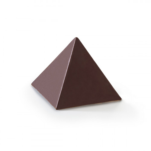 Piramide de chocolante negro