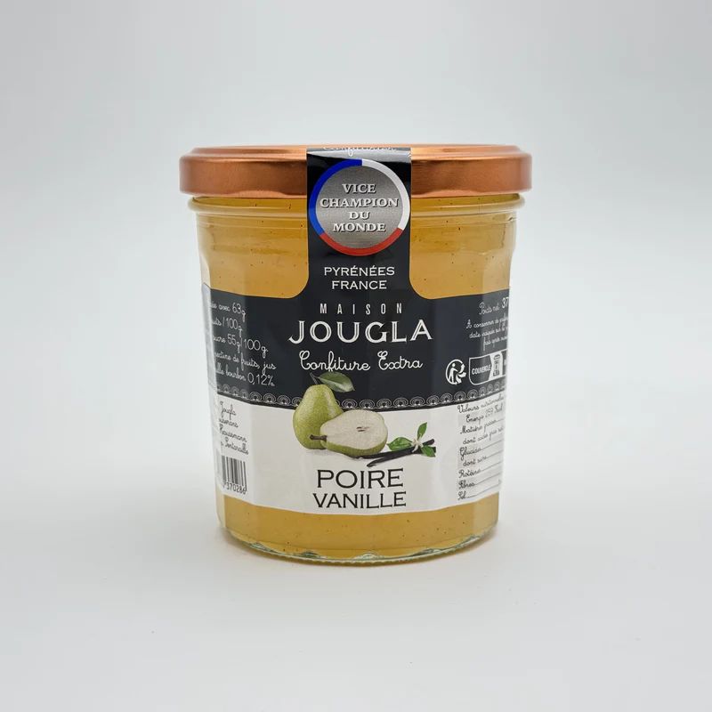 Confiture extra de Poire Vanille 370g