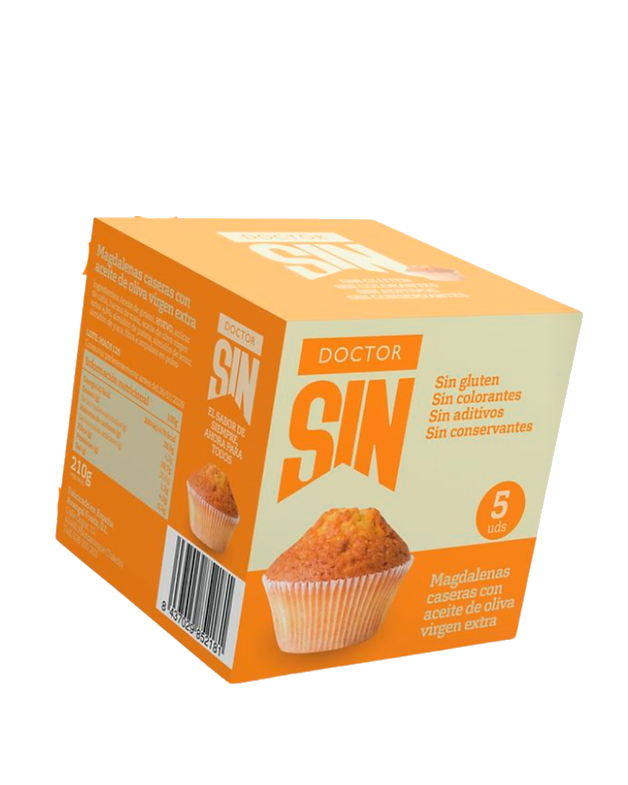 Magdalenas caseras con aceite de oliva virgen extra sin gluten